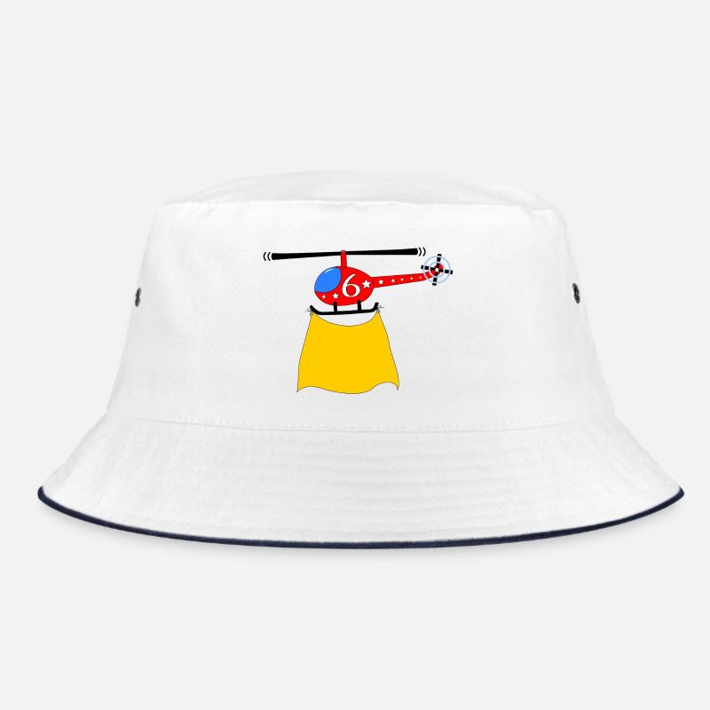Hubschrauber Geburtstag 6 Bucket Hat