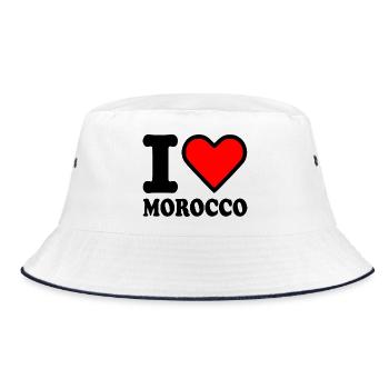 I love morocco - Bob - blanc/marine - Devant