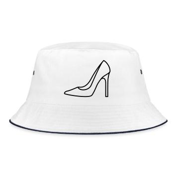 High Heel Icon Chaussure Femmes Femmes Contour Personnalisable - Bob - blanc/marine - Devant
