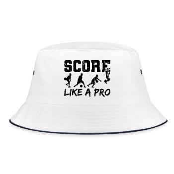 Basketball player - Bucket Hat - white/navy - Front