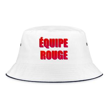 équipe rouge - Bob - blanc/marine - Devant