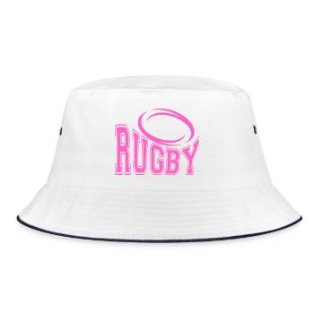 Women's Rugby - Women's Rugby Fans T-Shirt - Bucket Hat - white/navy - Front
