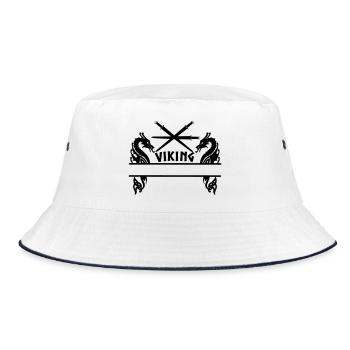 Viking Trois épées Deux dragons Viking - Bob - blanc/marine - Devant