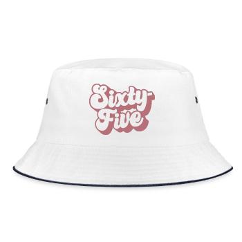 Sixty-five 65th Birthday Women Her 65 Years Old - Bucket Hat - white/navy - Front