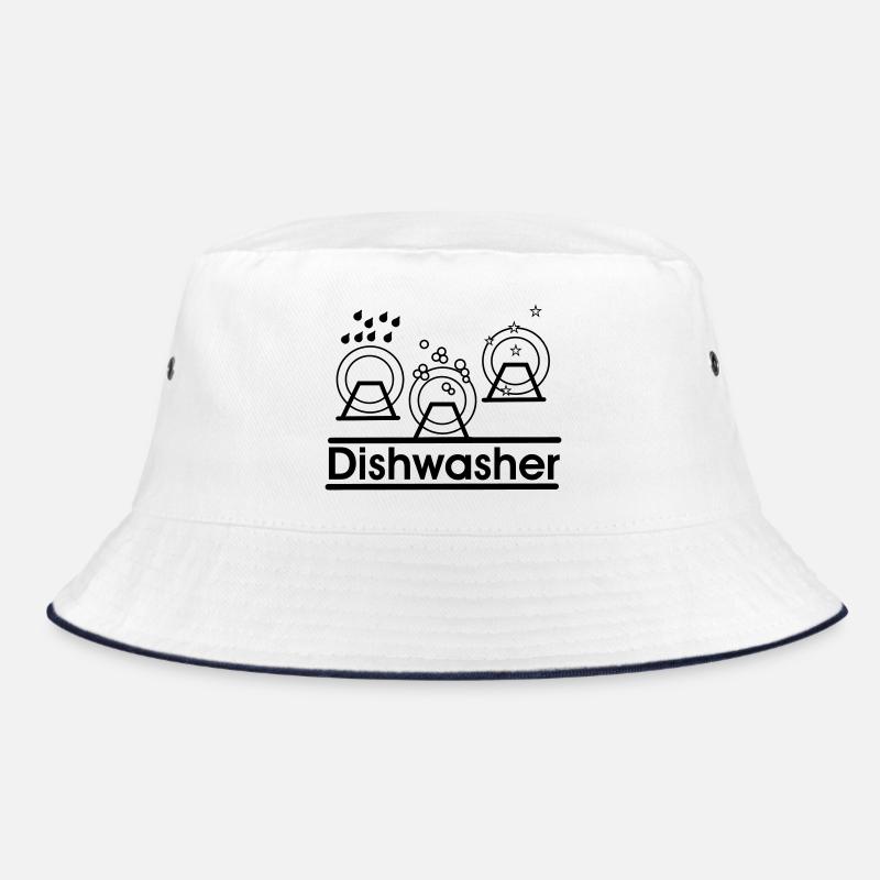 Dishwasher logo with text 'Dishwasher'' Bucket Hat