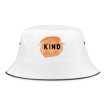 Child - Bucket Hat - white/navy - Front