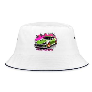 Mein Ding ist Tuning - Bucket Hat - Weiß/Navy - Vorne