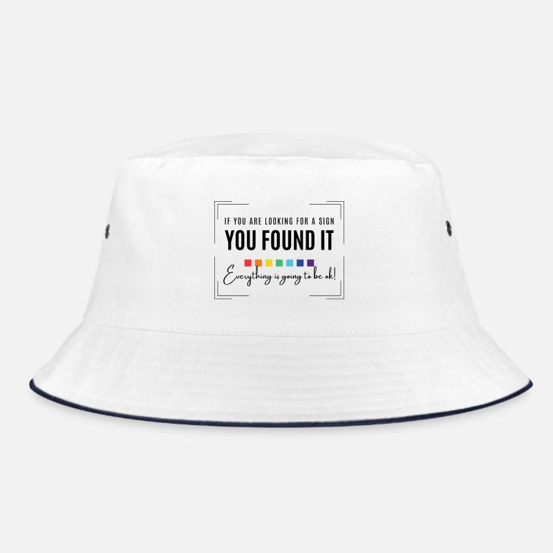 Waiting for a sign, everything will be alright, inspirational Bucket Hat
