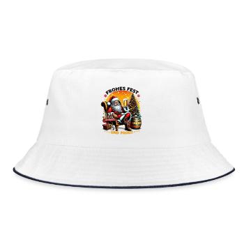 Frohes Fest und Prost! - Bucket Hat - Weiß/Navy - Vorne