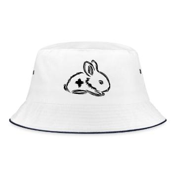 Rabbit First Aid - Bucket Hat - white/navy - Front