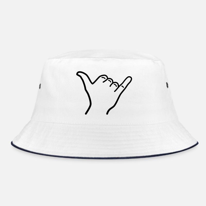 Shaka main icône contour surf hawaï salutation Bob