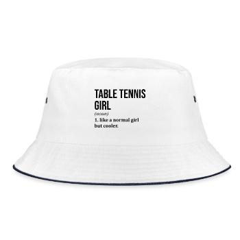 Table Tennis Table Tennis Table Tennis - Bucket Hat - white/navy - Front
