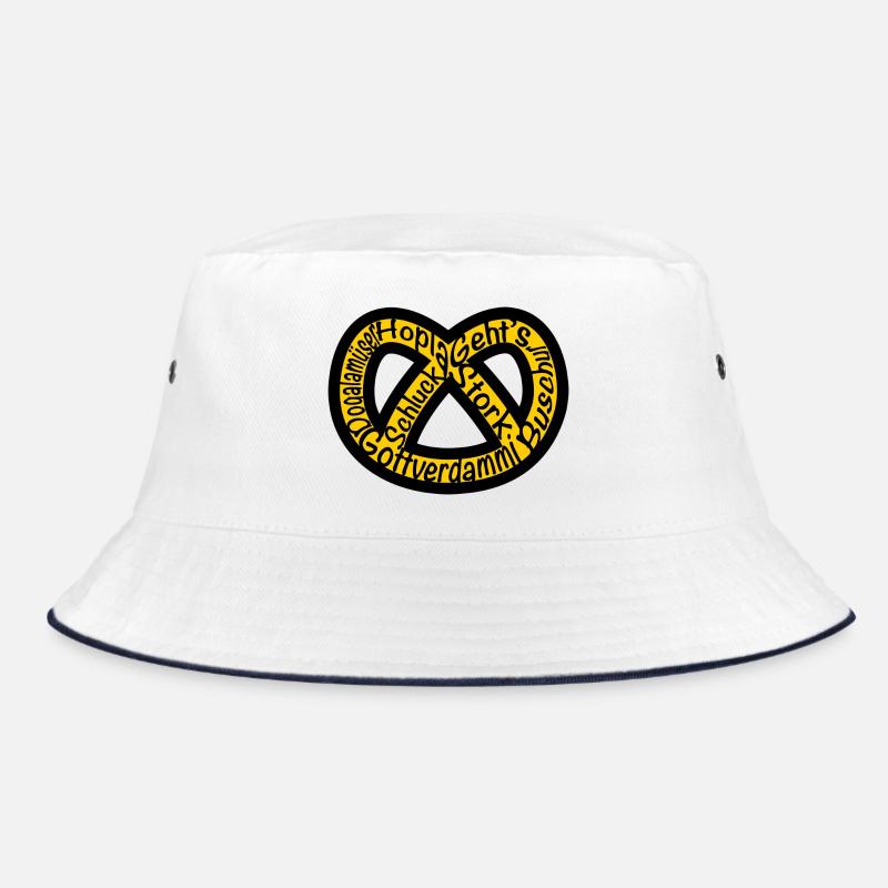 Bretzel Alsace Expression - Bob - blanc/marine