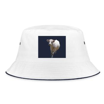 Dairy cow - Bucket Hat - white/navy - Front