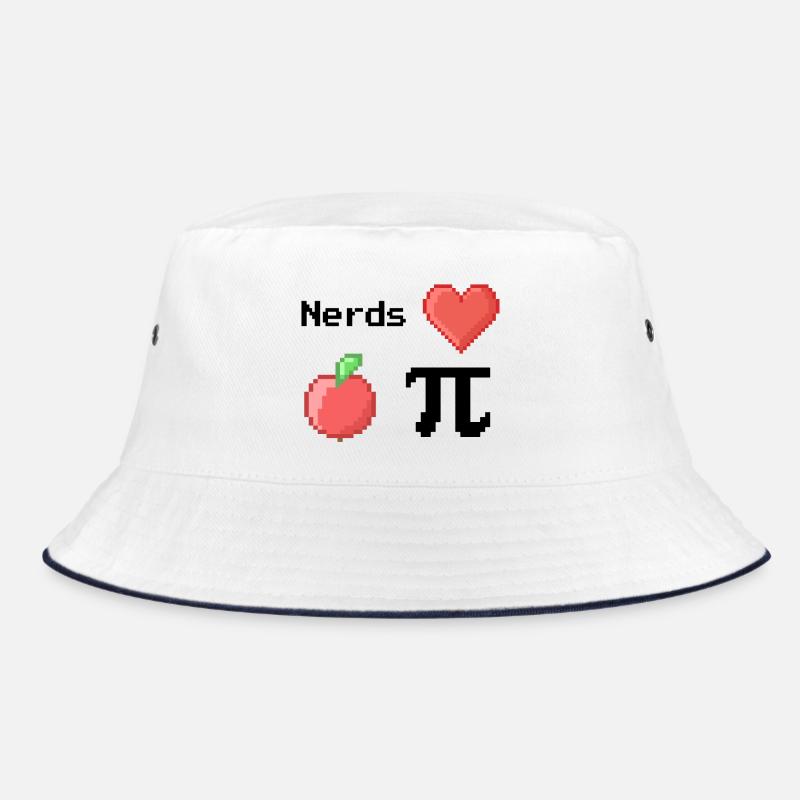 nerds love apple pi pie sprüche math s pixel Bucket Hat