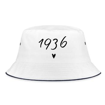 1936 coeur anniversaire - Bob - blanc/marine - Devant