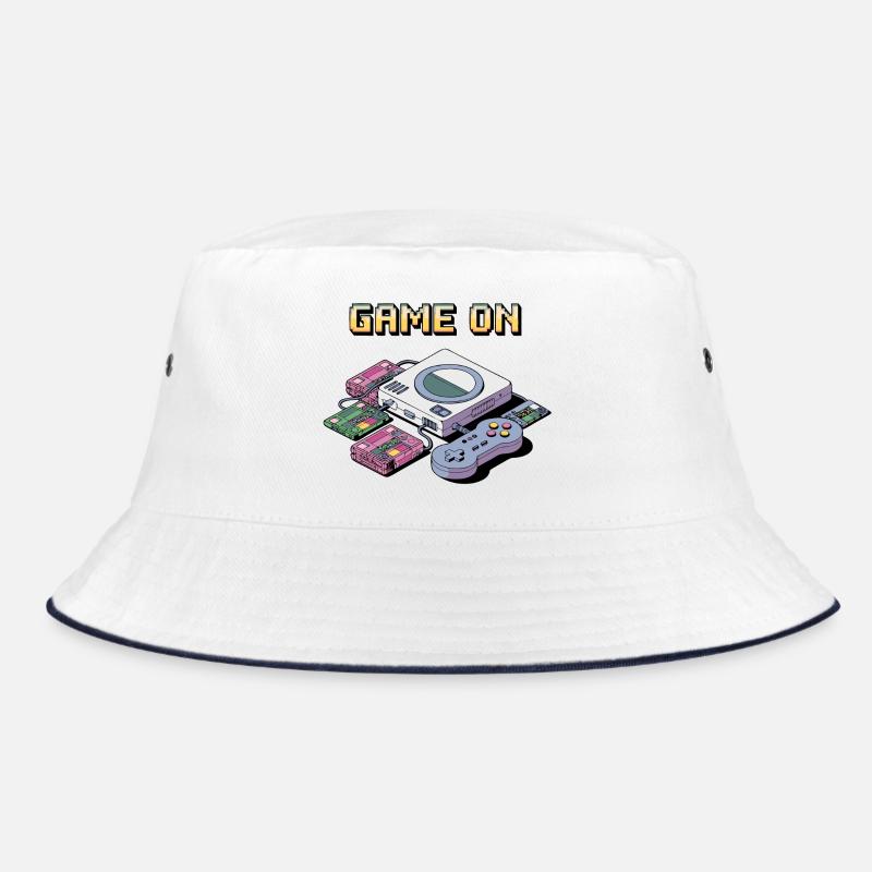 Retro Gaming Console Design Bucket Hat
