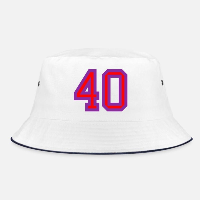 40. 40 ANS. 40e ANNIVERSAIRE. ANNIVERSAIRE 40 ANS. - Bob - blanc/marine