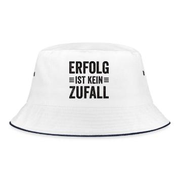 Success Saying for Founder Entrepreneur Startup - Bucket Hat - white/navy - Front