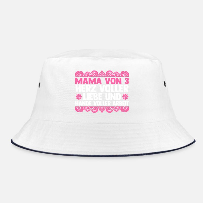 Mama Von 3 Kindern Bucket Hat