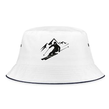 Skieurs Ski Hiver Vacances d’hiver Sports d’hiver - Bob - blanc/marine - Devant