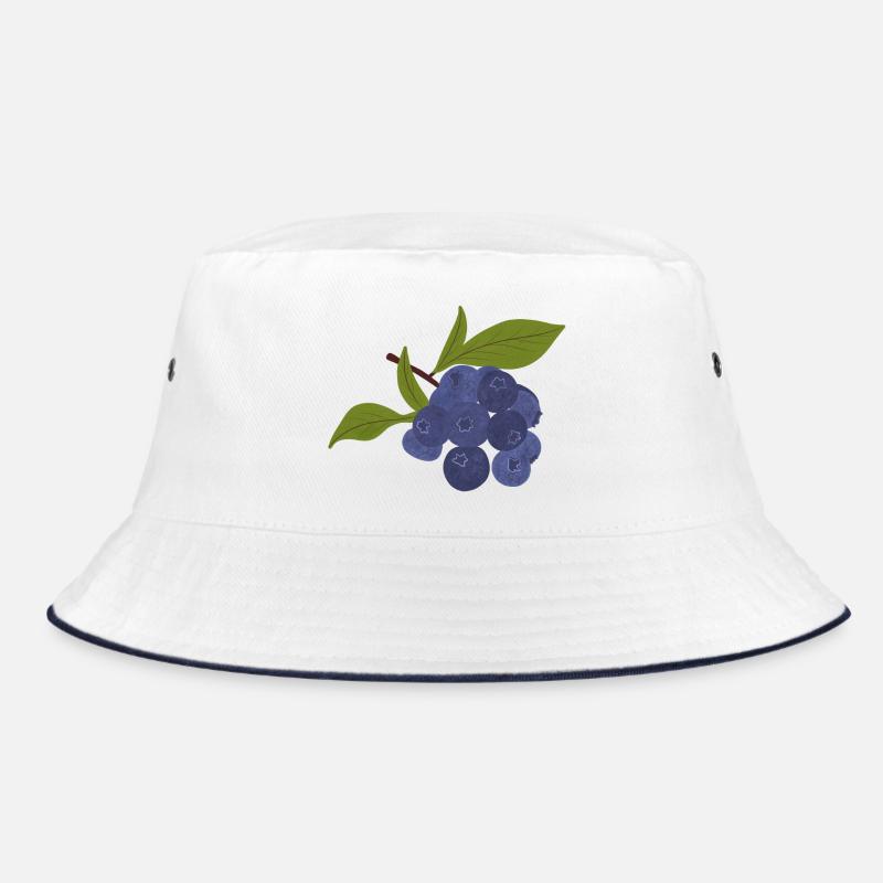 Isolierte Heidelbeere Bucket Hat