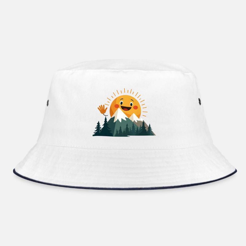 Lächelnde Sonnen-Berg Bucket Hat
