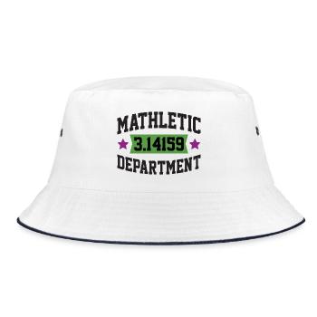 Mathletic Department - Bucket Hat - white/navy - Front