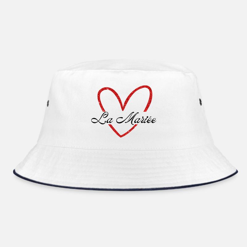 Die Glitzerbraut mit rotem Herz Bucket Hat