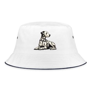 Dalmatian - Bucket Hat - white/navy - Front