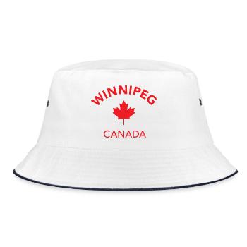 WINNIPEG CANADA - Bucket Hat - white/navy - Front