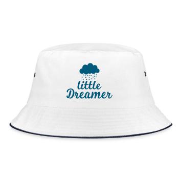 Little Dreamer Cloud Stars - Bucket Hat - white/navy - Front