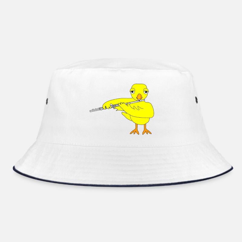 Flûte poussin - Bob - blanc/marine