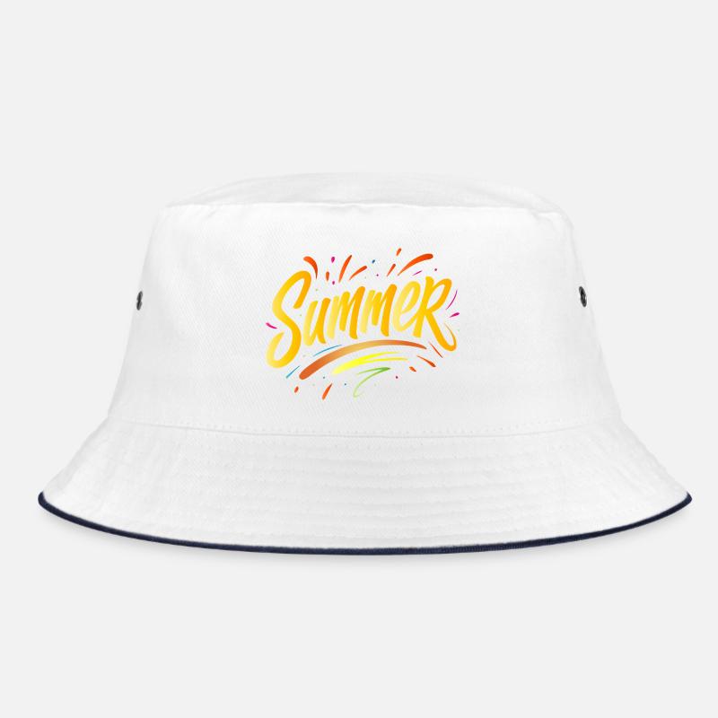Summer Typo - Sommerdesign mit Splash-Elementen Bucket Hat