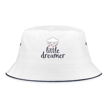 Little Dreamer Cloud Stars - Bucket Hat - white/navy - Front
