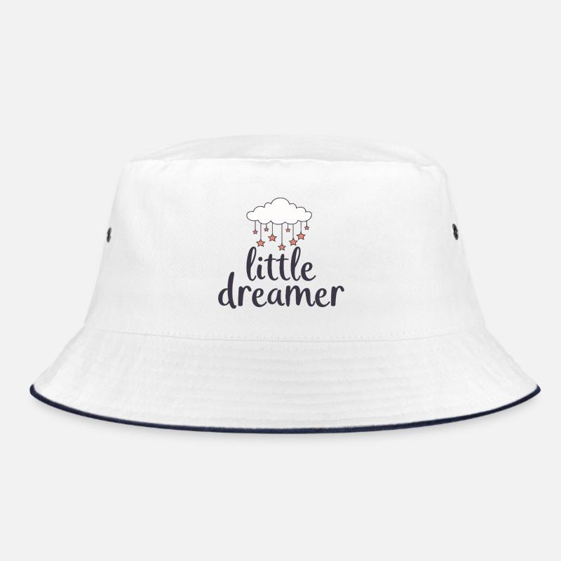 Little Dreamer Wolke Sterne - Bucket Hat - Weiß/Navy