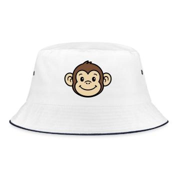 Visage de Singe - Bob - blanc/marine - Devant
