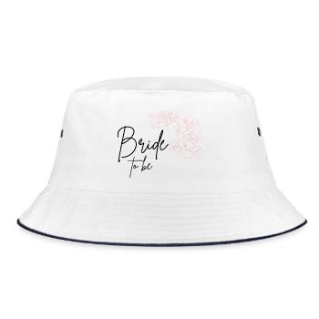 Bride to be - Bucket Hat - white/navy - Front