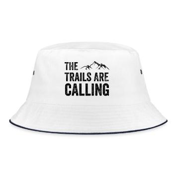 The Trails Are Calling - Bucket Hat - white/navy - Front