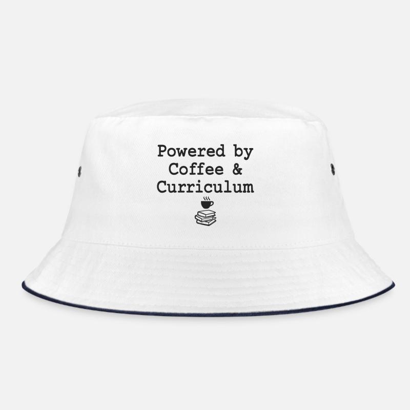 Powered by Coffee & Curriculum Coffee Statement Bucket Hat