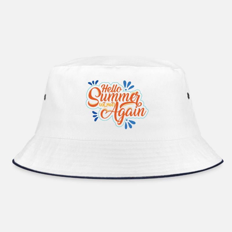 Summer inscription with cheerfulness Bucket Hat