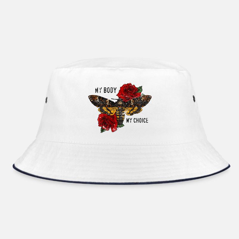 Tarantula Butterfly with Roses Bucket Hat