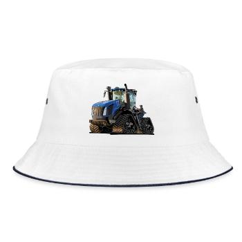 Tracteur à chenilles - Bob - blanc/marine - Devant
