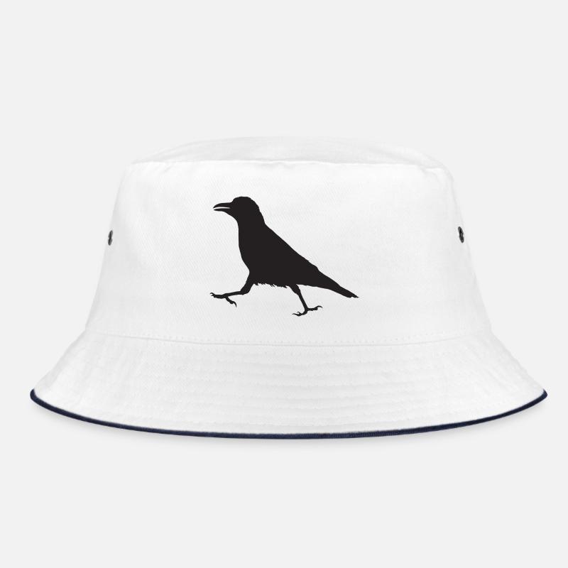 Crow I - Bucket Hat - white/navy