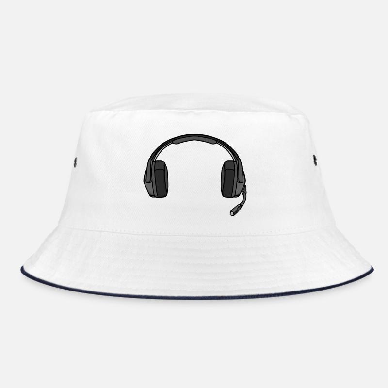 Kopfhörer mit Mikrofon Bucket Hat