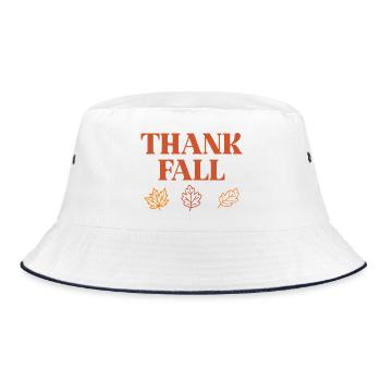 Thank Fall - Bucket Hat - white/navy - Front