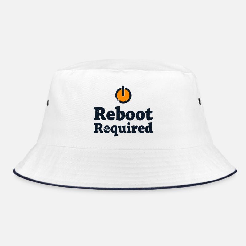 REBOOT REQUIRED Neustart Erforderlich Bucket Hat