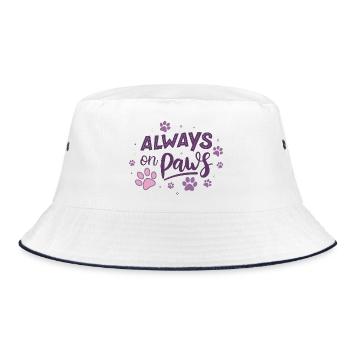 Always on Day Pawprints Violet - Bob - blanc/marine - Devant