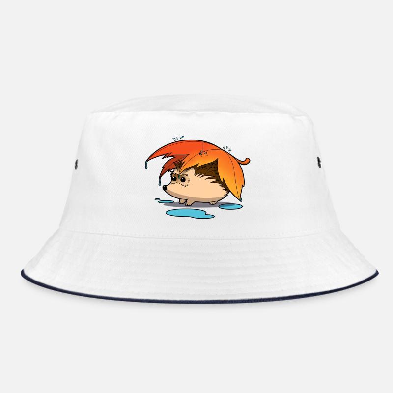 Igel unter Laubschirm Bucket Hat