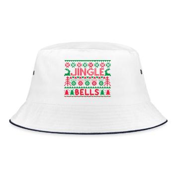 Pull moche - Jingle Bells Knit Pattern - Bob - blanc/marine - Devant